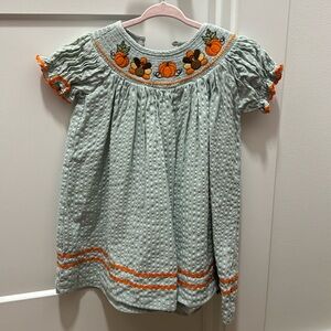 Lil Cactus Turkey Pumpkin Dress 2T